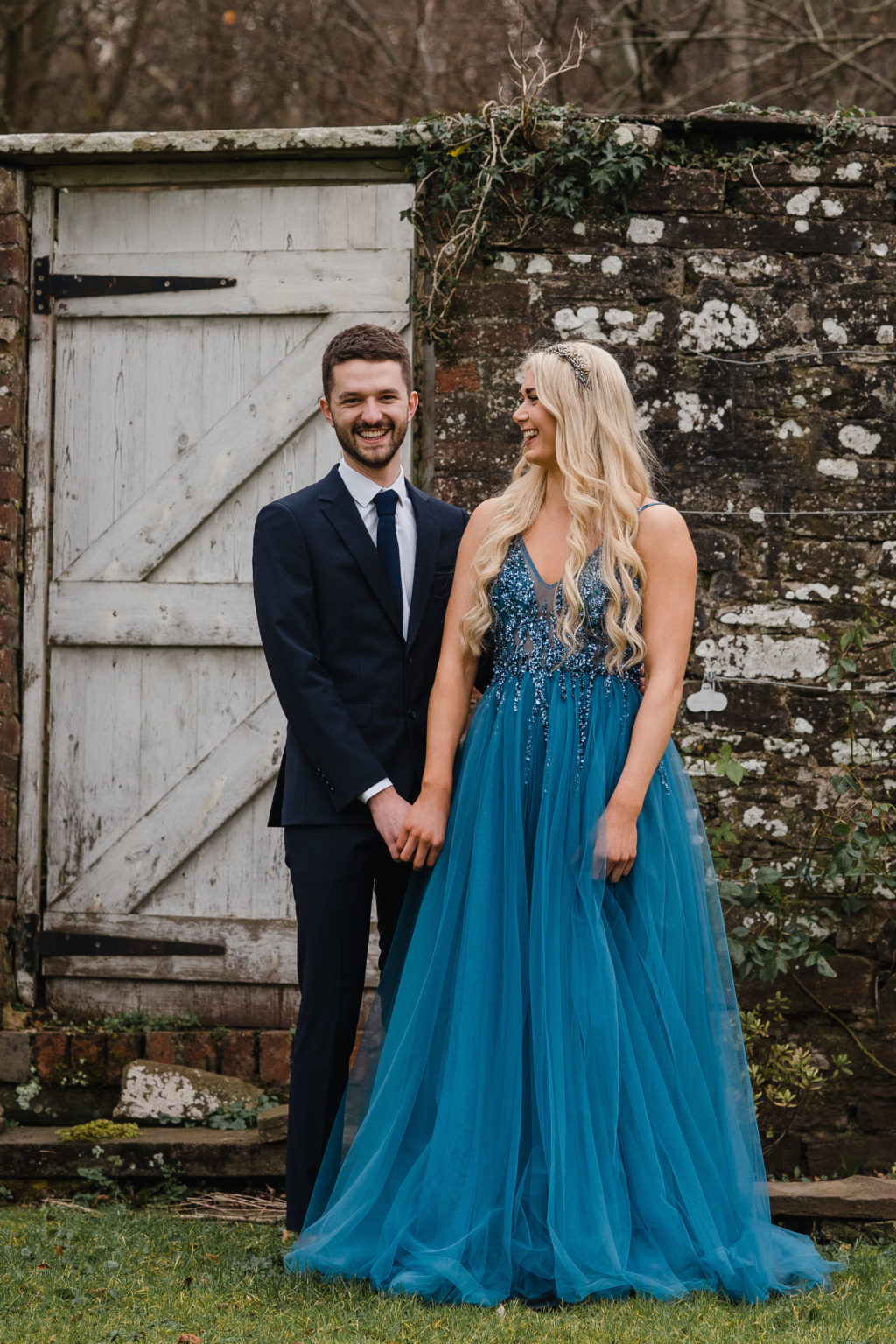 Garden Wedding with Blue Wedding Dress and Ethereal Fairy Vibes