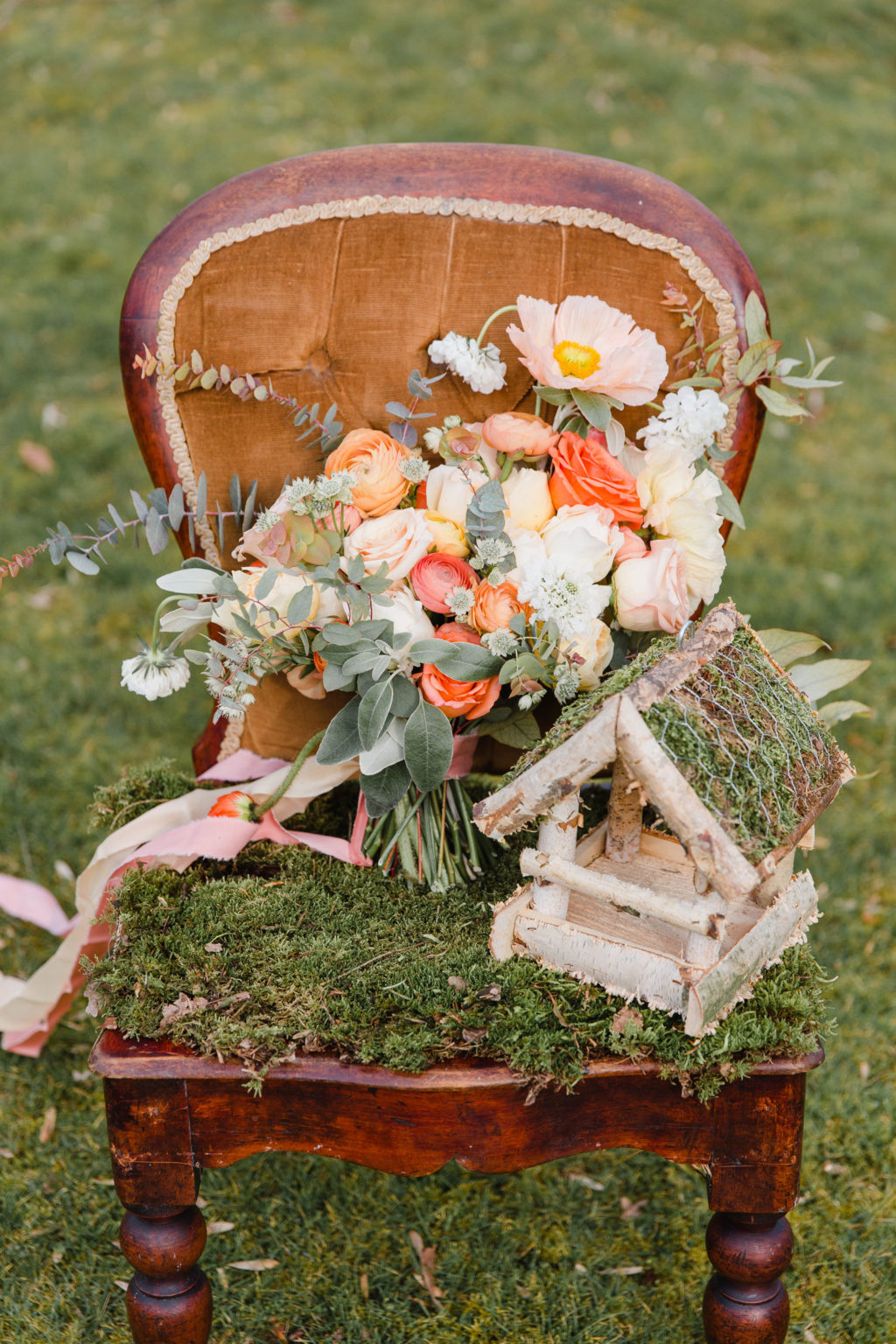 Garden Wedding with Blue Wedding Dress and Ethereal Fairy Vibes