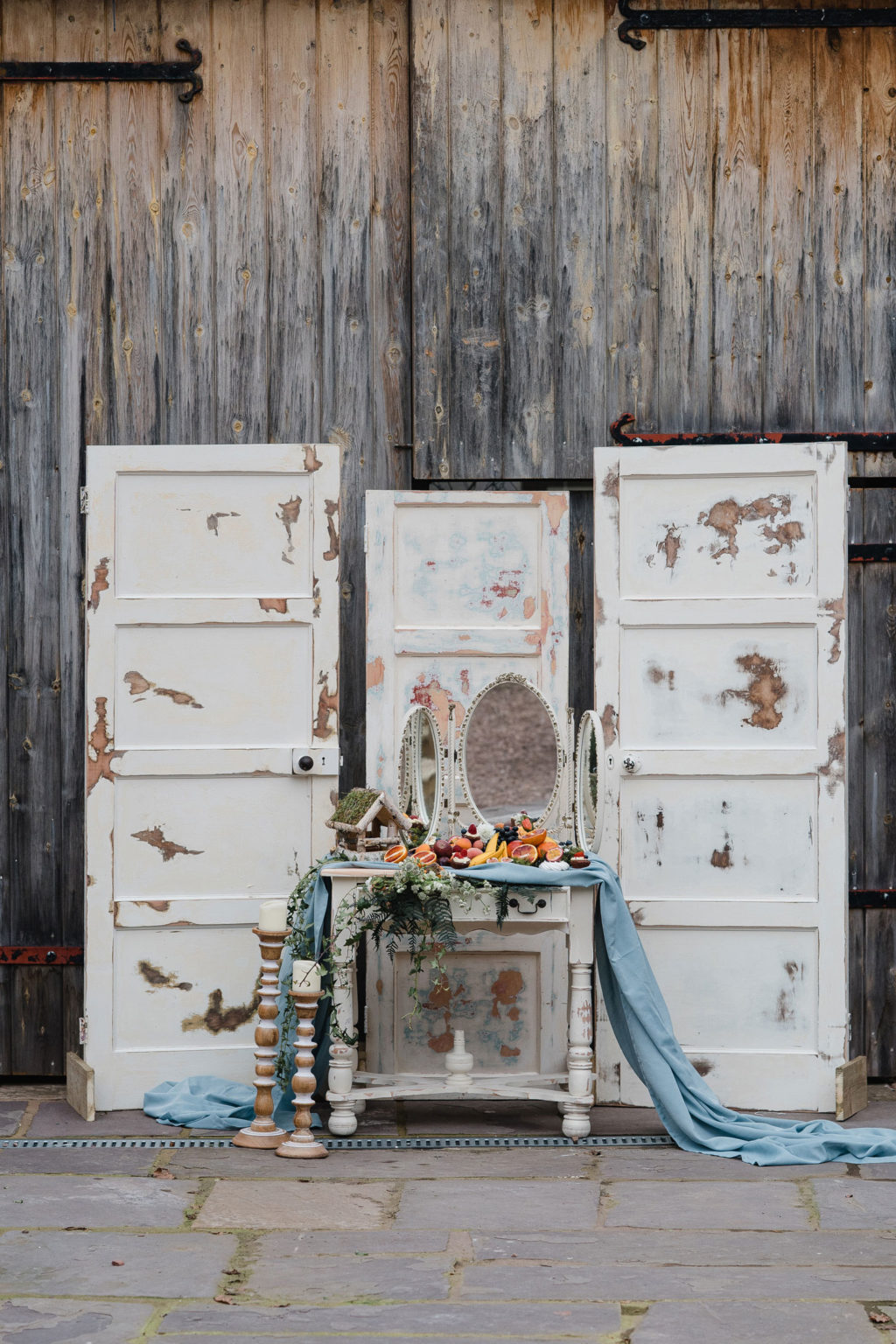 Garden Wedding with Blue Wedding Dress and Ethereal Fairy Vibes