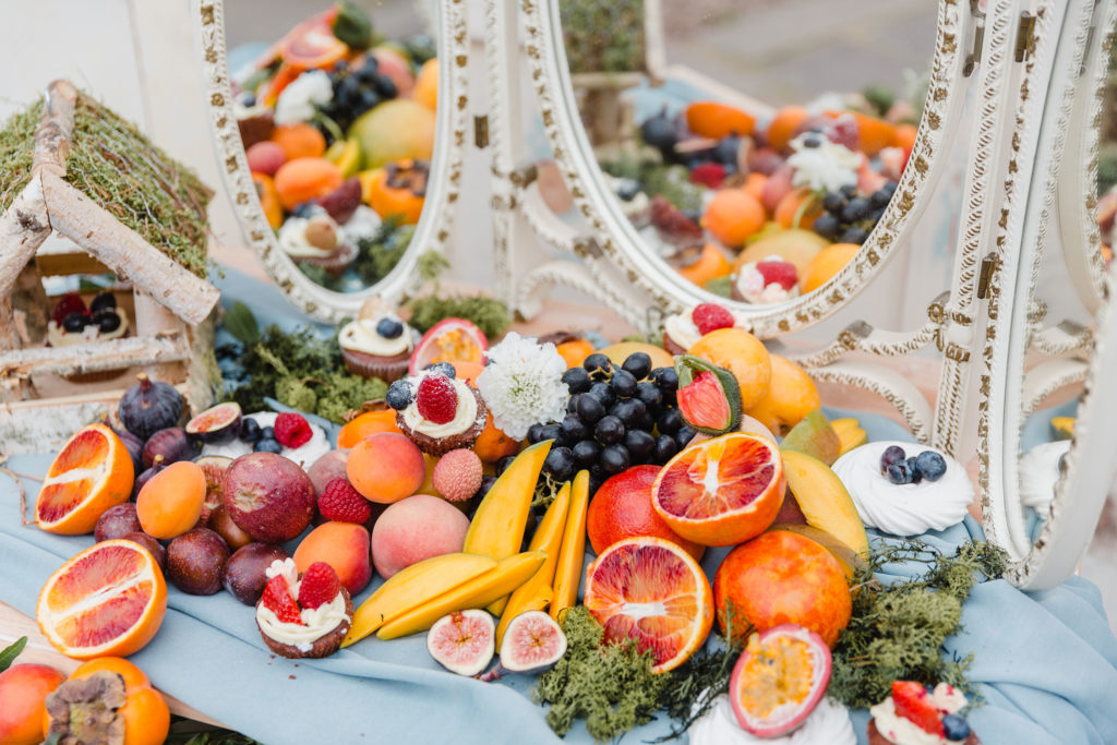 Wedding fruit table