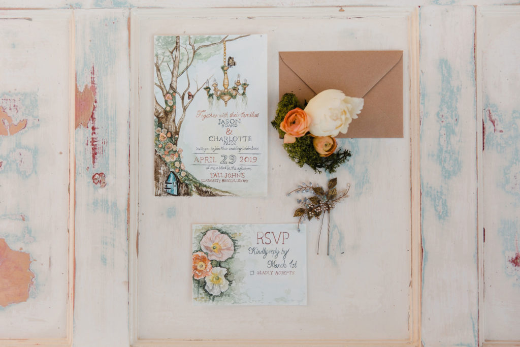 Garden Wedding with Blue Wedding Dress and Ethereal Fairy Vibes