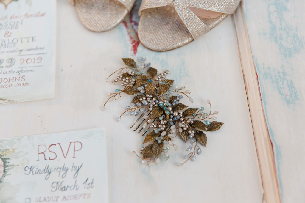 Garden Wedding with Blue Wedding Dress and Ethereal Fairy Vibes