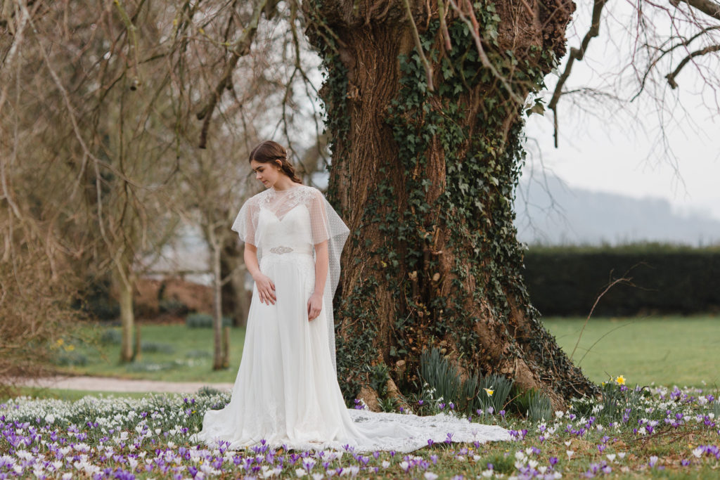 Garden Wedding with Blue Wedding Dress and Ethereal Fairy Vibes
