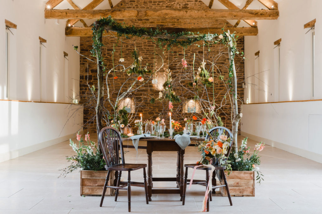 Garden Wedding with Blue Wedding Dress and Ethereal Fairy Vibes