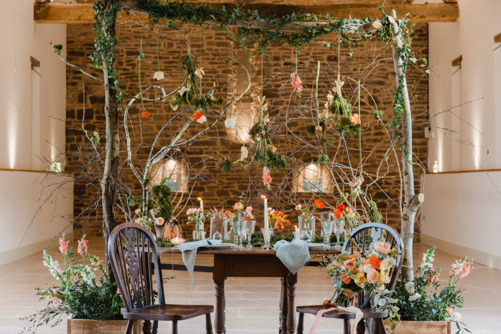 Garden Wedding with Blue Wedding Dress and Ethereal Fairy Vibes