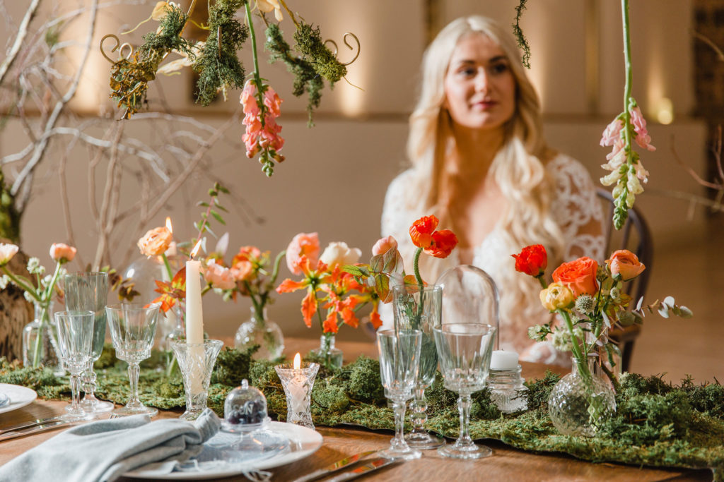 Garden Wedding with Blue Wedding Dress and Ethereal Fairy Vibes