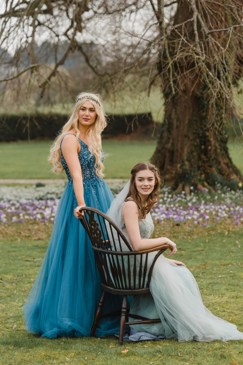 Garden Wedding with Blue Wedding Dress and Ethereal Fairy Vibes