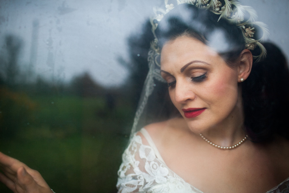 1940's Wedding Inspiration With Regal Crowns and Vintage Styling