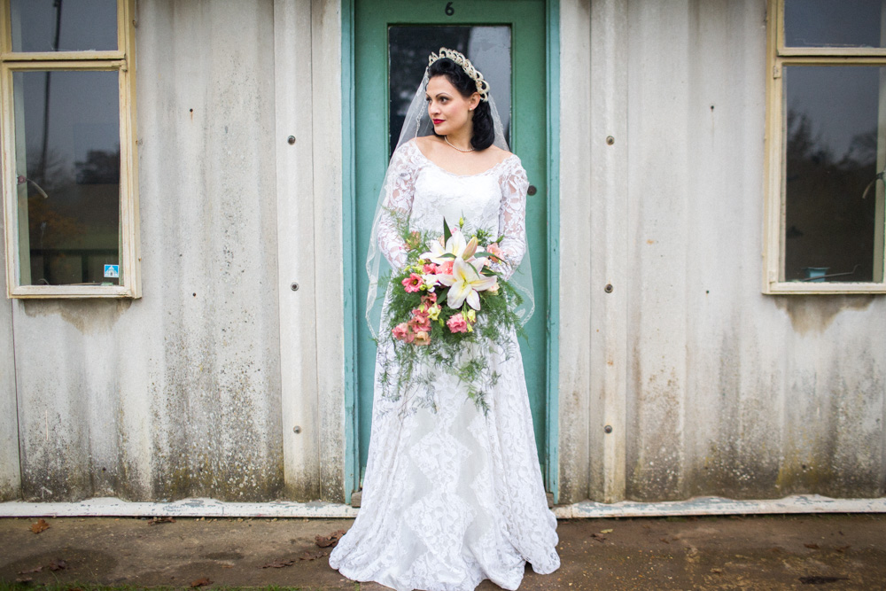1940's Wedding Inspiration With Regal Crowns and Vintage Styling
