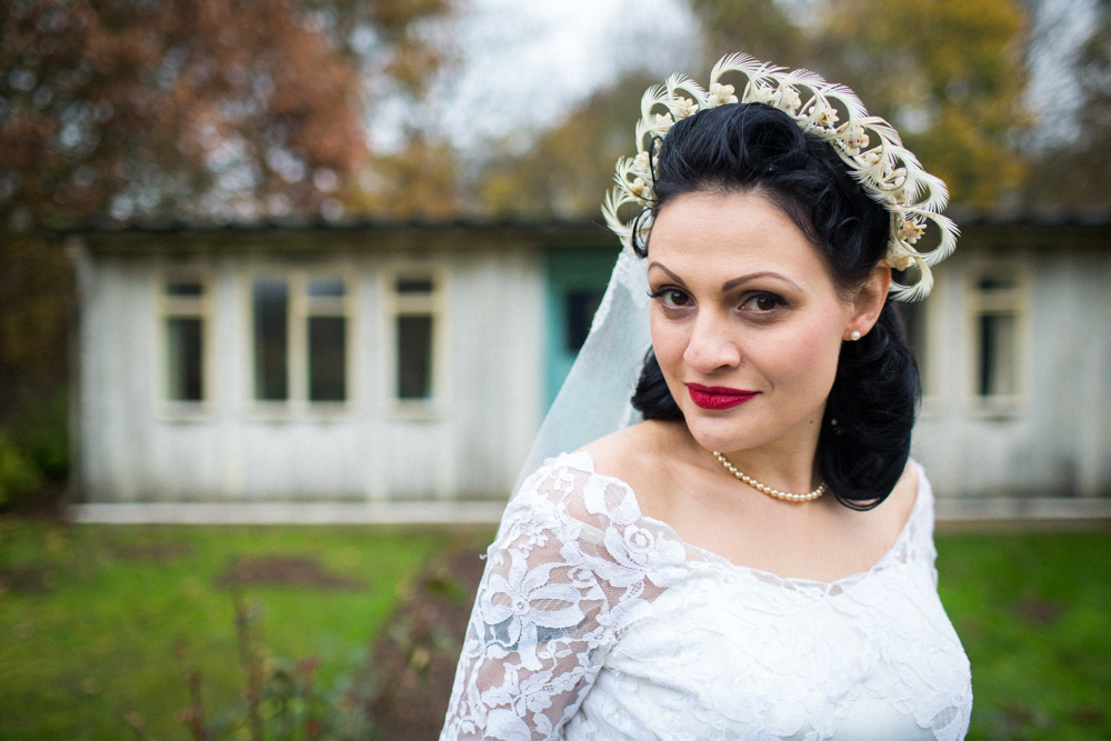 1940's Wedding Inspiration With Regal Crowns and Vintage Styling