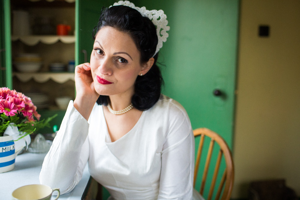 1940's Wedding Inspiration With Regal Crowns and Vintage Styling