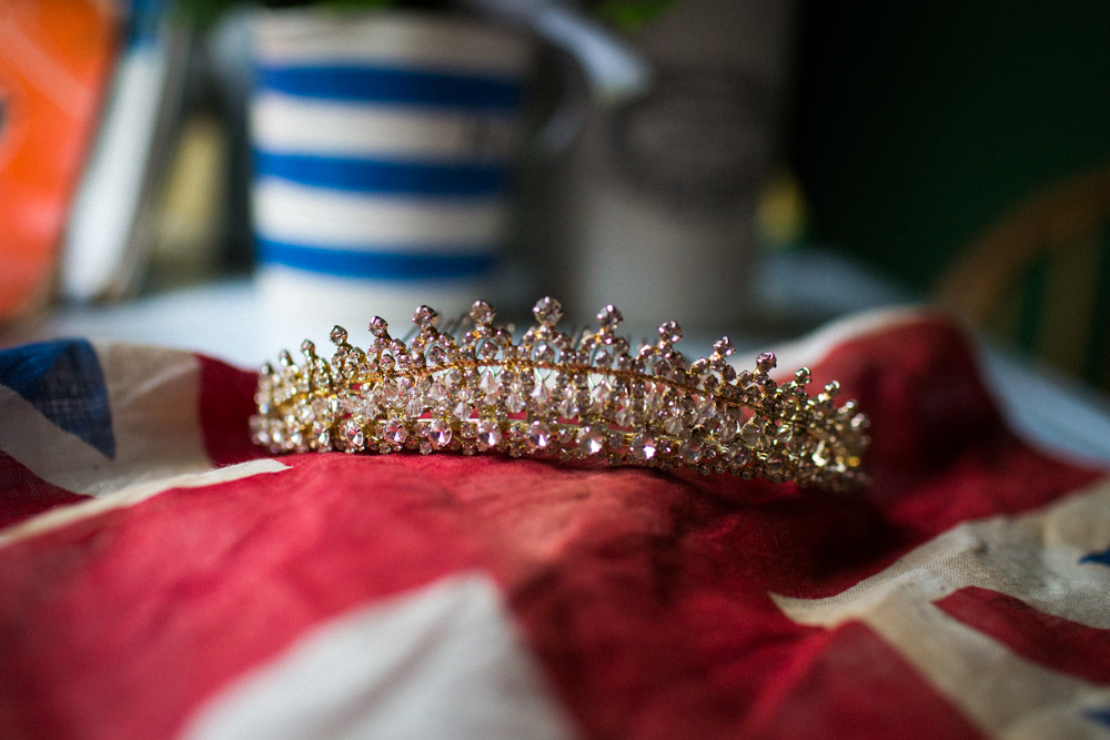 1940's Wedding Inspiration With Regal Crowns and Vintage Styling