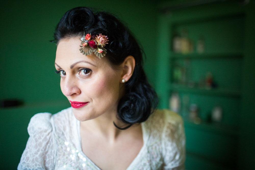 1940's Wedding Inspiration With Regal Crowns and Vintage Styling