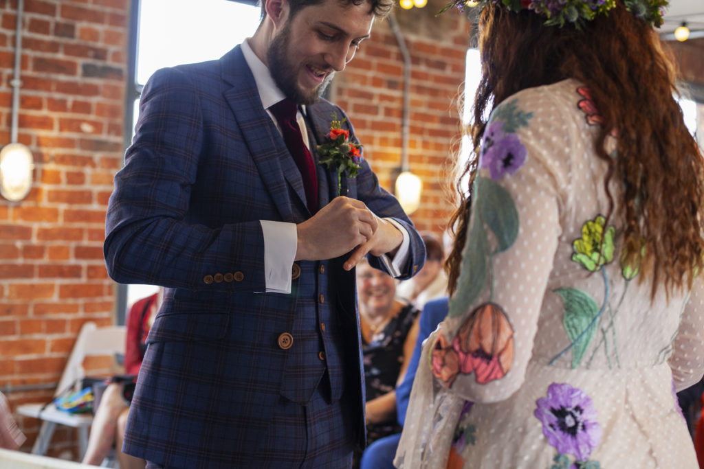 Industrial Brewery Wedding in Yorkshire with a Crossword Theme