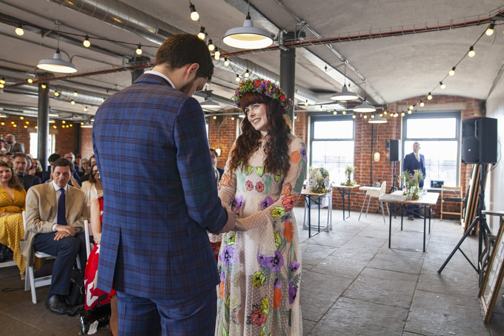 Industrial Brewery Wedding in Yorkshire with a Crossword Theme