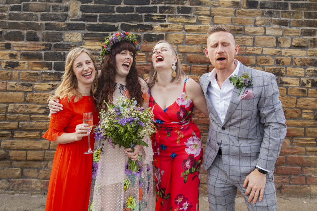 Industrial Brewery Wedding in Yorkshire with a Crossword Theme