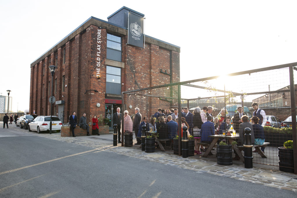 Industrial Brewery Wedding in Yorkshire with a Crossword Theme