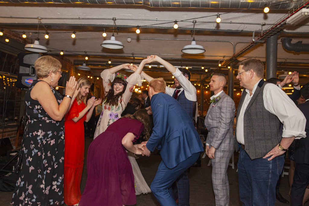 Industrial Brewery Wedding in Yorkshire with a Crossword Theme