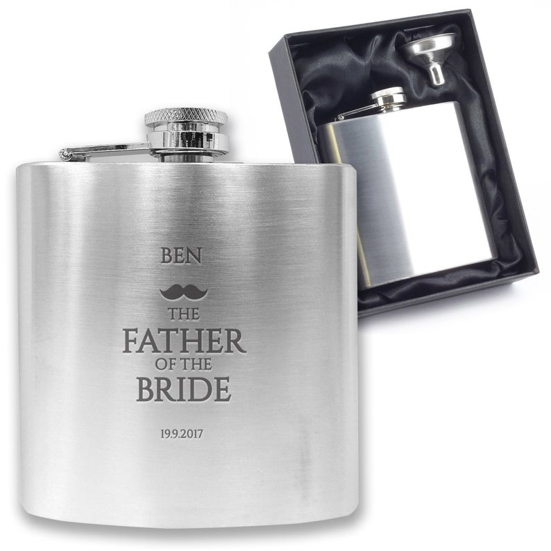 father of the groom hipflask