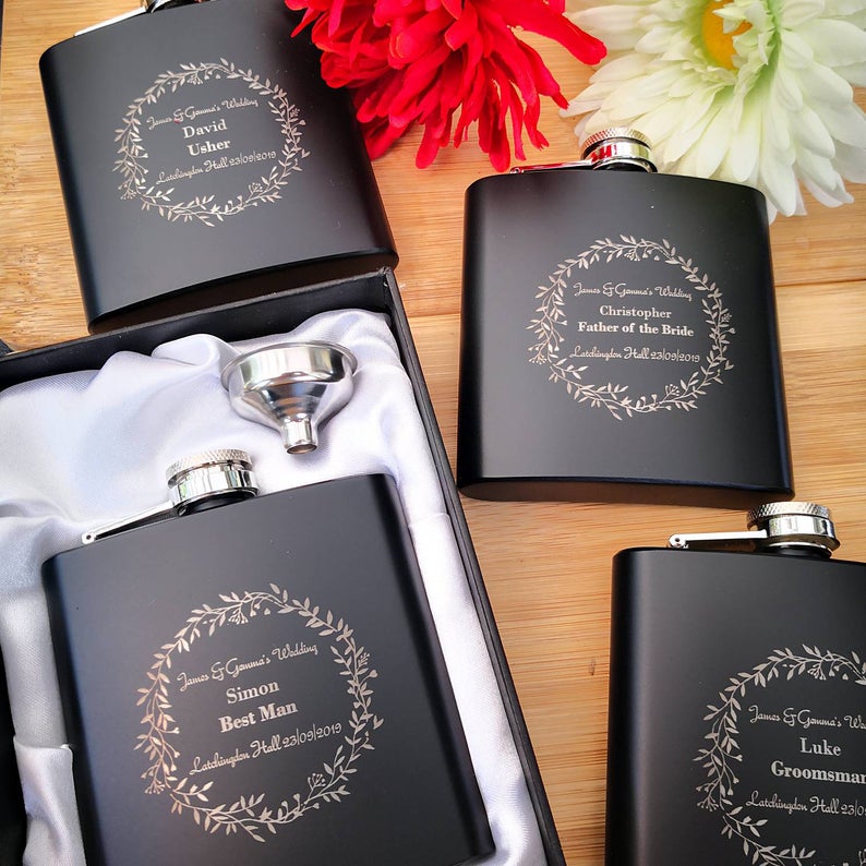 father of the groom hipflask