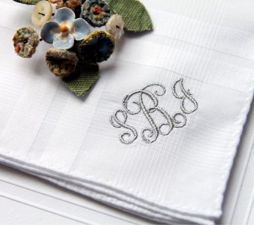 personalised handkerchief