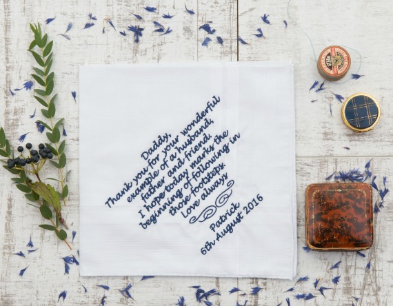 personalised handkerchief