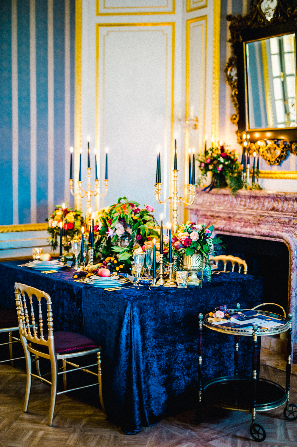 Luxury Chateau Wedding with Opulent Colourful Styling