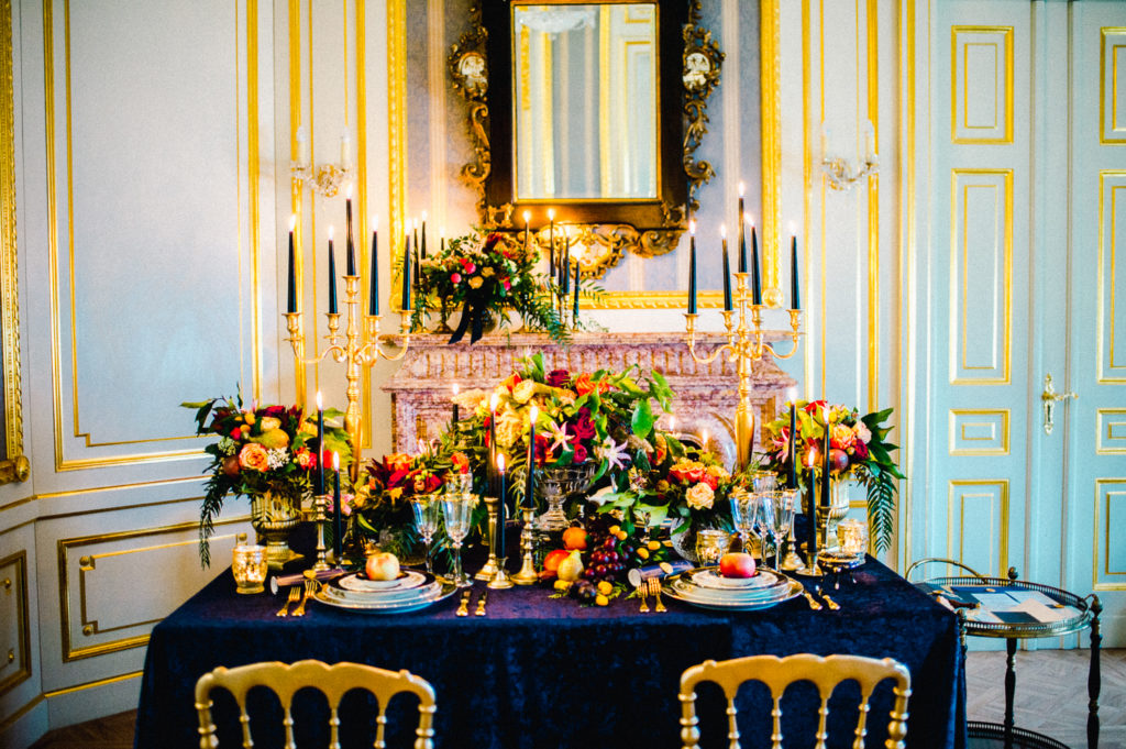 Luxury Chateau Wedding with Opulent Colourful Styling