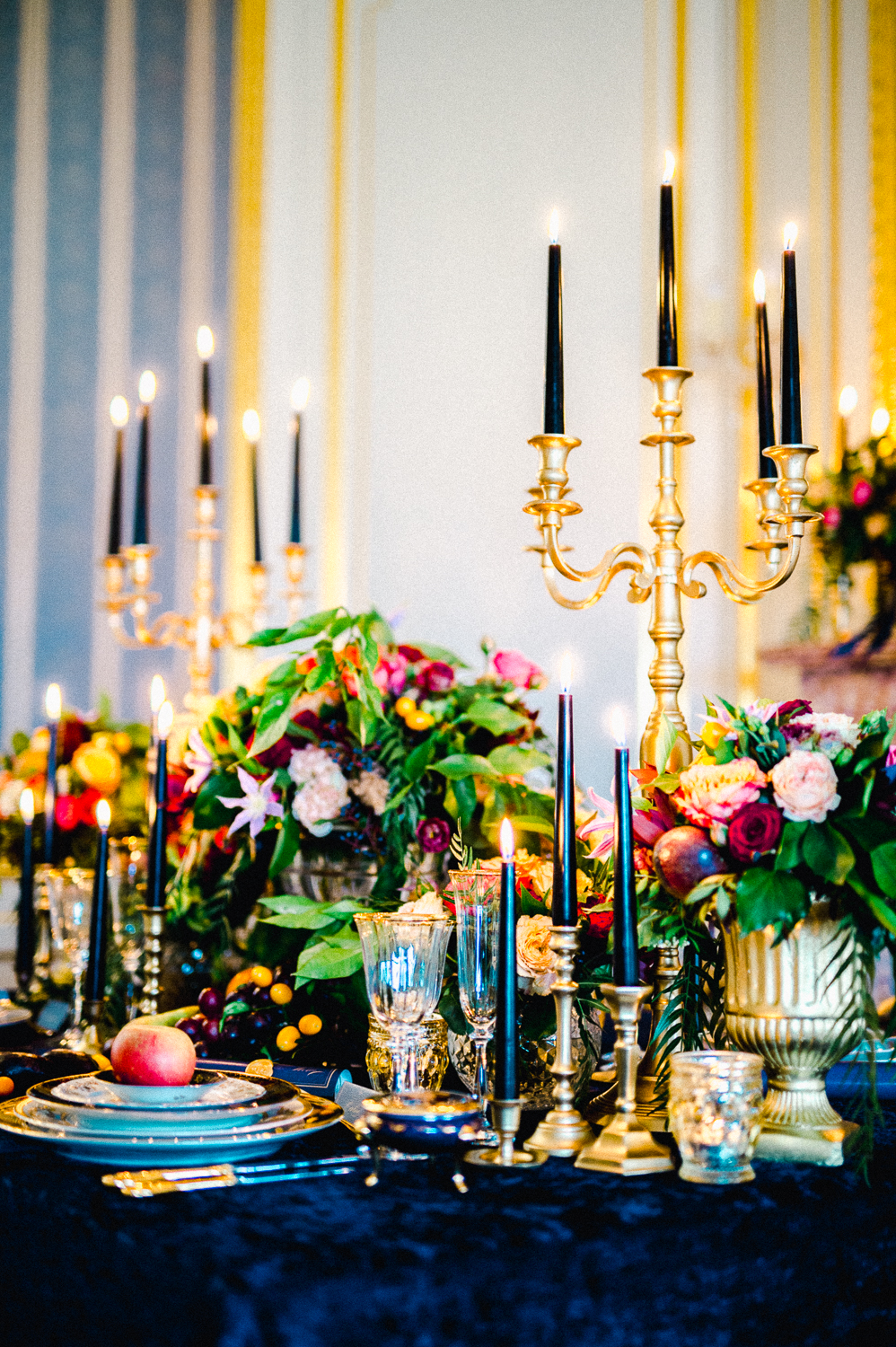 Luxury Chateau Wedding with Opulent Colourful Styling