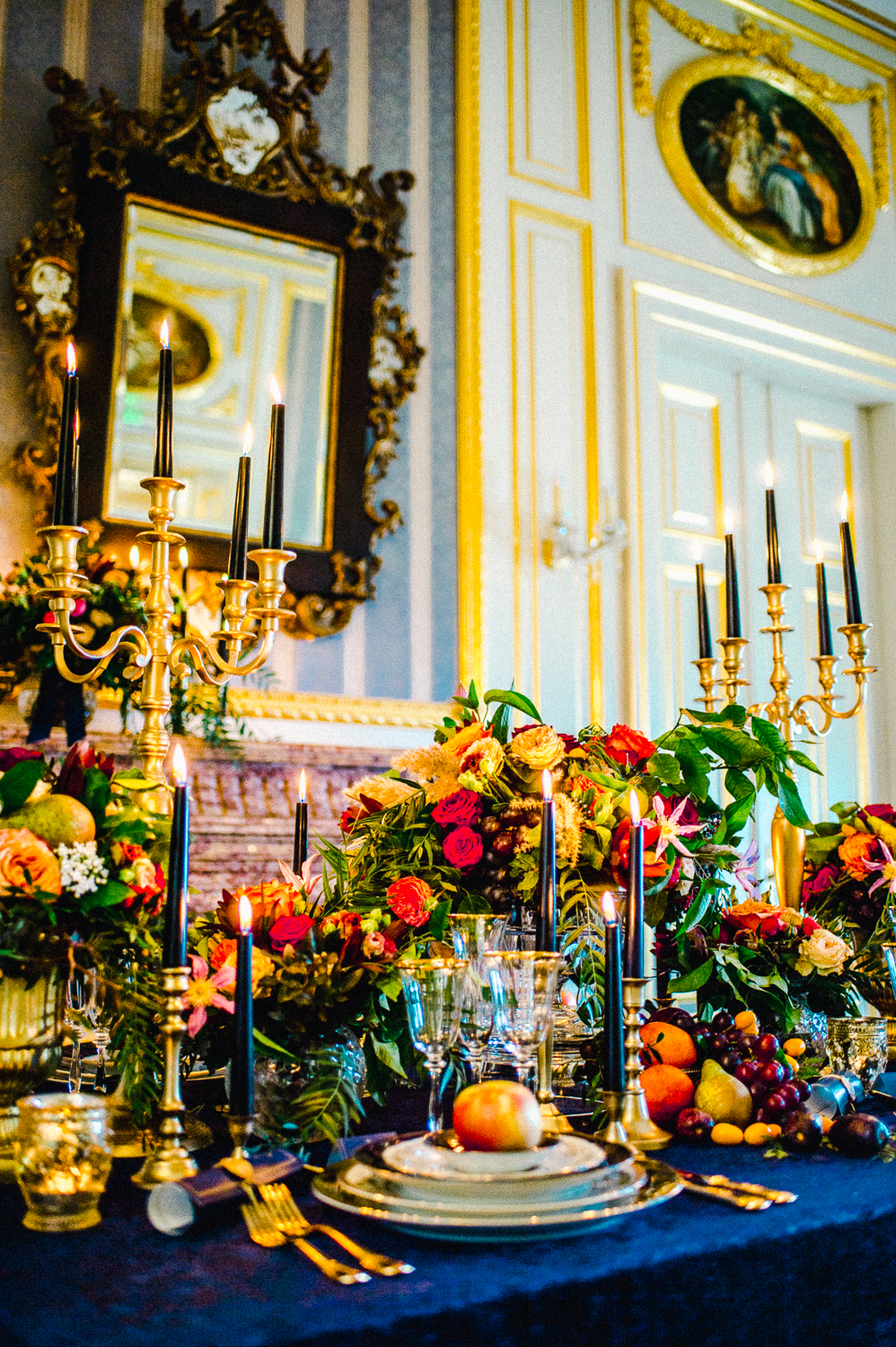 Luxury Chateau Wedding with Opulent Colourful Styling