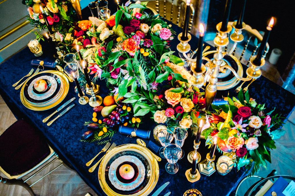 Luxury Chateau Wedding with Opulent Colourful Styling