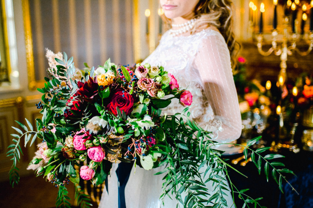 Luxury Chateau Wedding with Opulent Colourful Styling