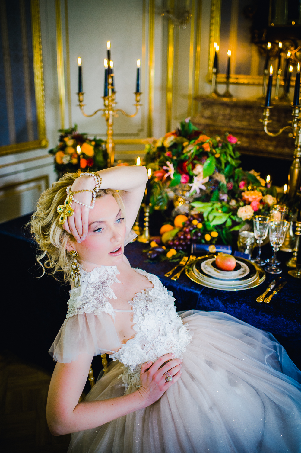 Luxury Chateau Wedding with Opulent Colourful Styling