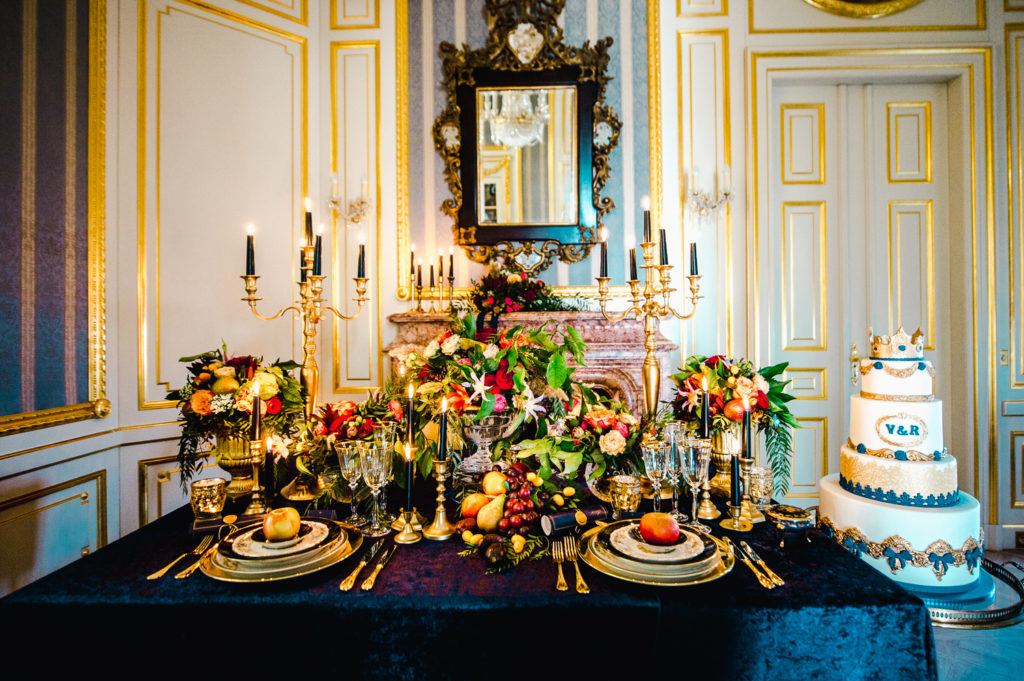 Luxury Chateau Wedding with Opulent Colourful Styling
