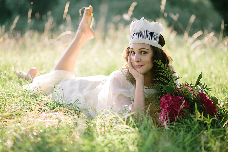 1970's Wedding Inspiration with Feather Headdresses and Boho Sleeves