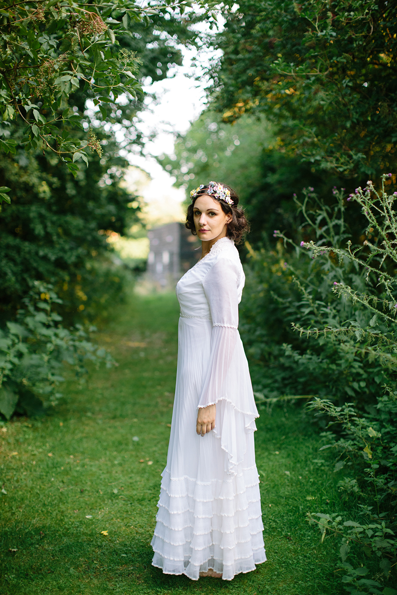 1970's Wedding Inspiration with Feather Headdresses and Boho Sleeves