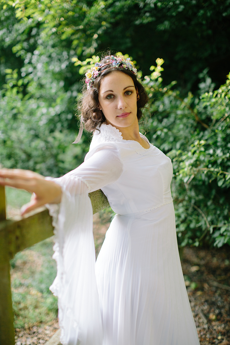 1970's Wedding Inspiration with Feather Headdresses and Boho Sleeves