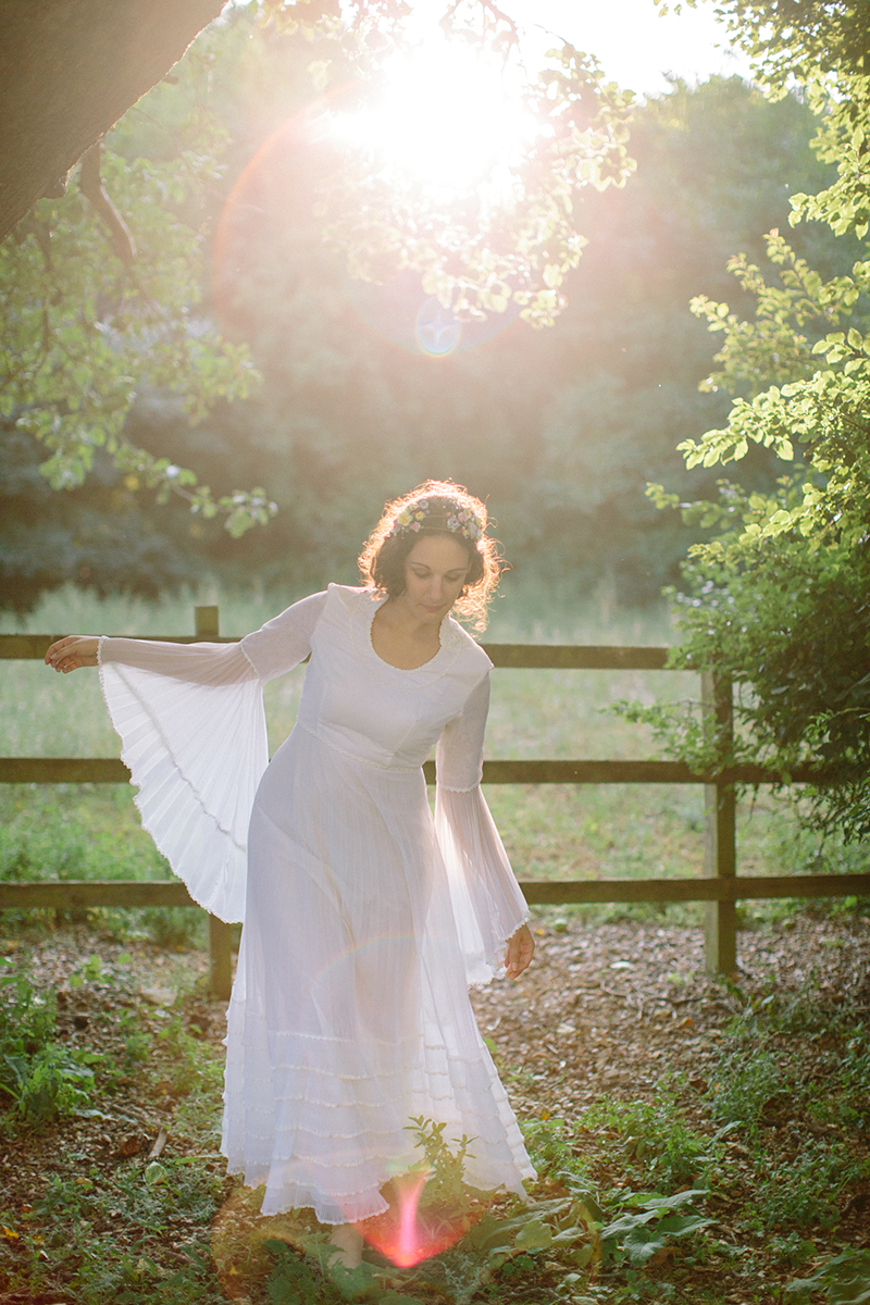 1970's Wedding Inspiration with Feather Headdresses and Boho Sleeves