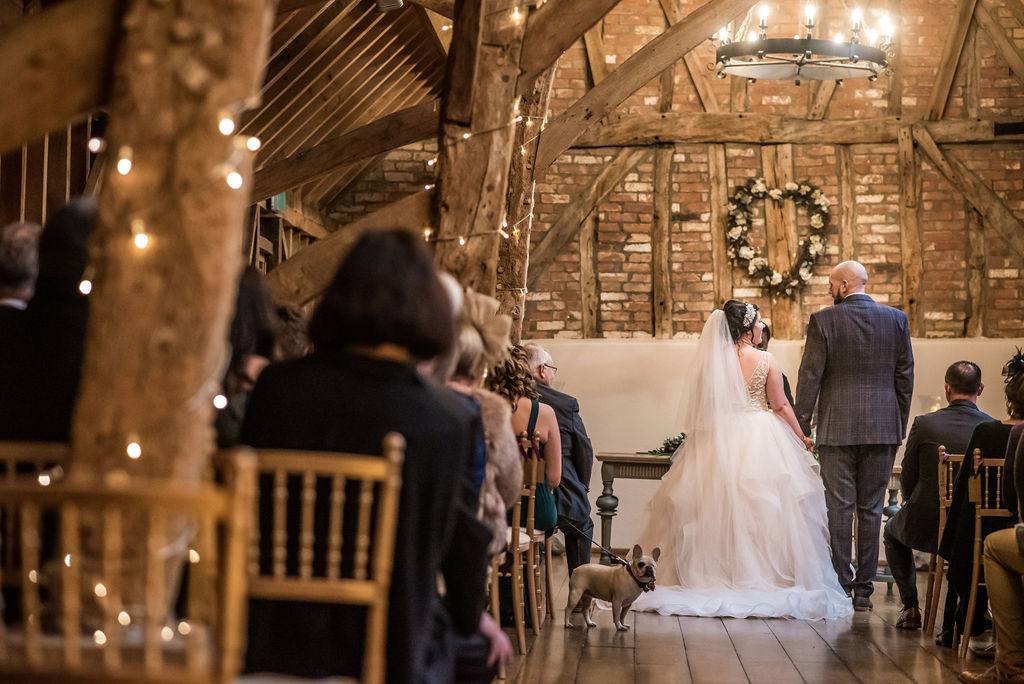 Eclectic Wedding With Gothic Cake And A French Bulldog Bridesmaid