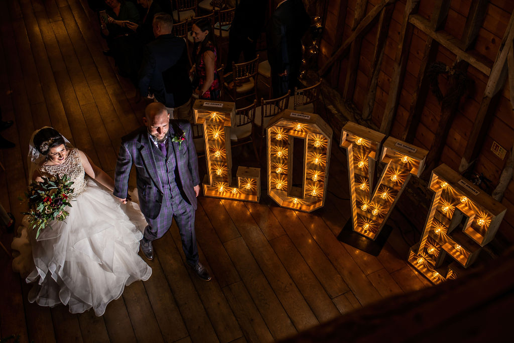 Eclectic Wedding With Gothic Cake And A French Bulldog Bridesmaid