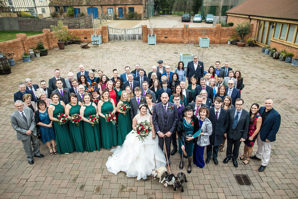 Eclectic Wedding With Gothic Cake And A French Bulldog Bridesmaid