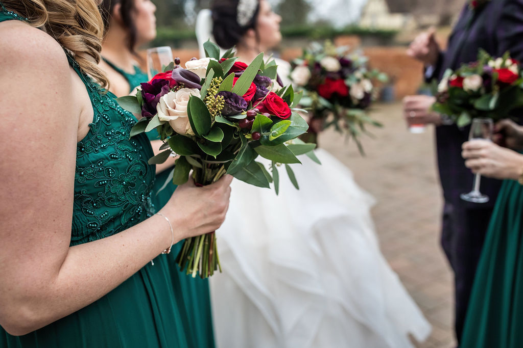 Eclectic Wedding With Gothic Cake And A French Bulldog Bridesmaid