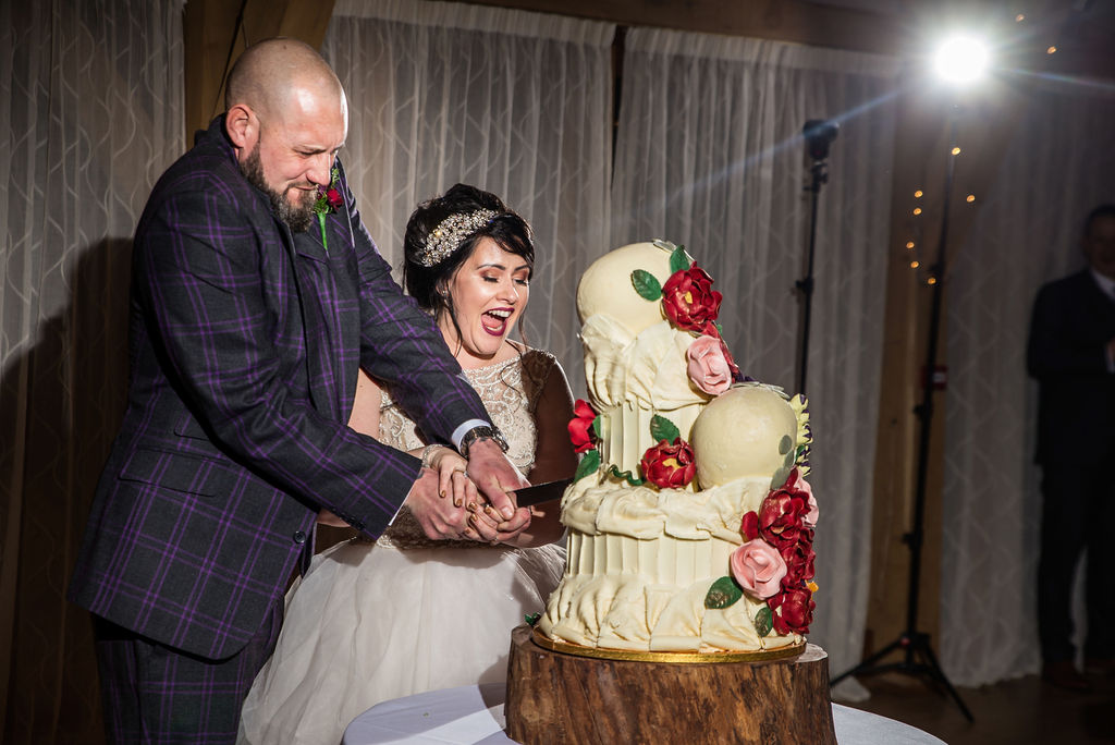 Eclectic Wedding With Gothic Cake And A French Bulldog Bridesmaid