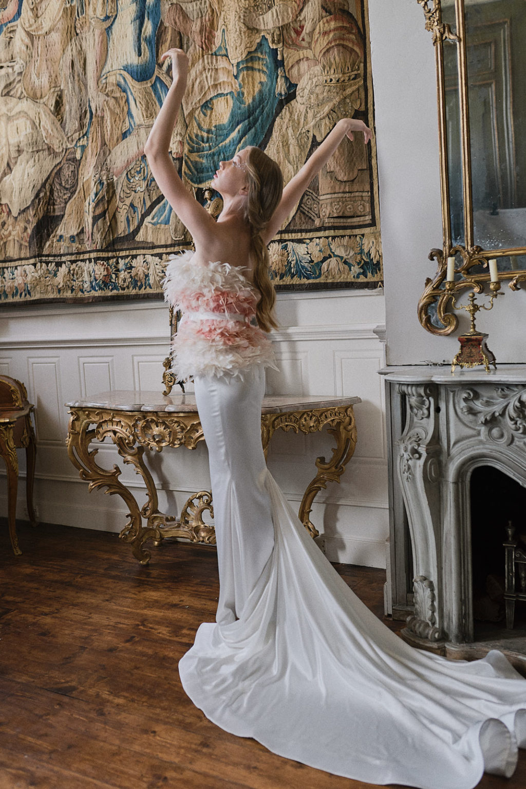 Swan Lake Wedding With Romantic Styling and Tutu and Feather Gowns 