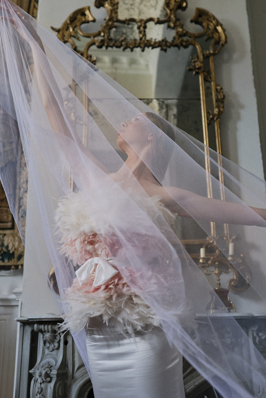 Swan Lake Wedding With Romantic Styling and Tutu and Feather Gowns 