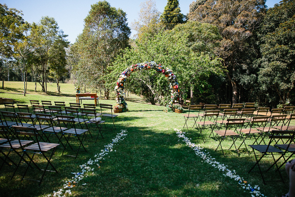 Fun Festival Wedding with Bright Florals and Rustic Vibes