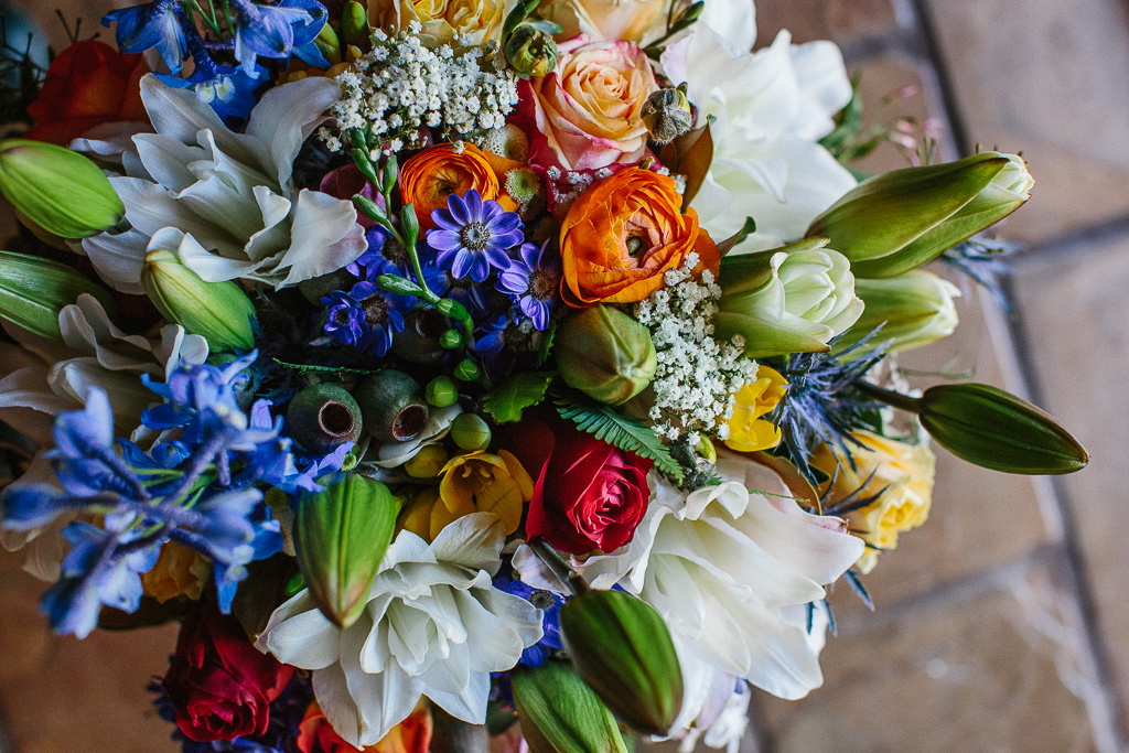 Fun Festival Wedding with Bright Florals and Rustic Vibes