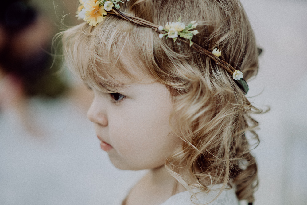 Lemon Yellow Wedding With Tattooed Bride and Black Wedding Cake