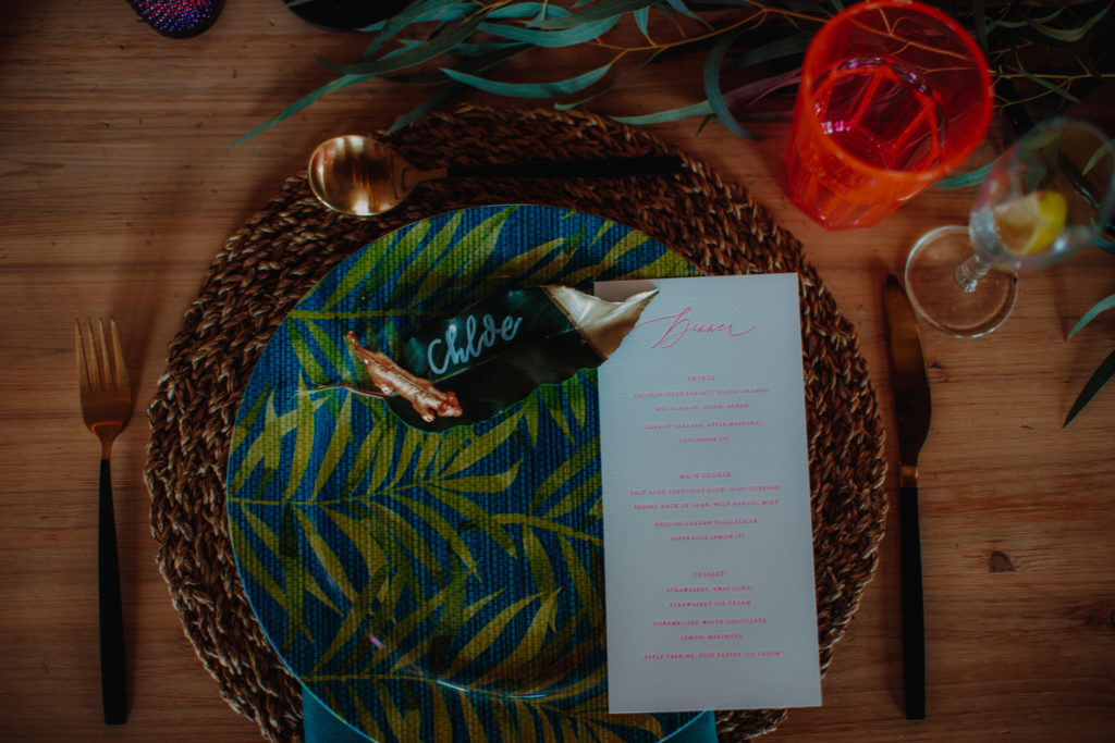 Tropical Neon Wedding Inspiration with Colourful Jungle Vibes