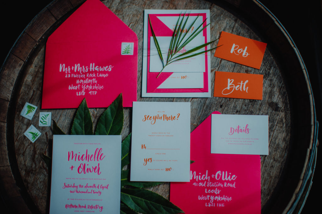 Tropical Neon Wedding Inspiration with Colourful Jungle Vibes
